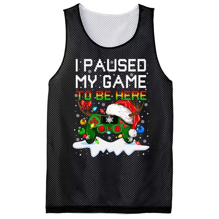 Videogame Controller Santa Hat Christmas Gaming Xmas Gamer Mesh Reversible Basketball Jersey Tank