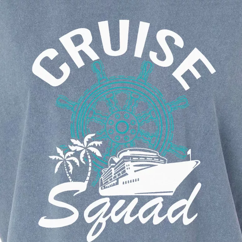 Vacation Cruise Squad Family Matching Cruise Trip Garment-Dyed Women's Muscle Tee