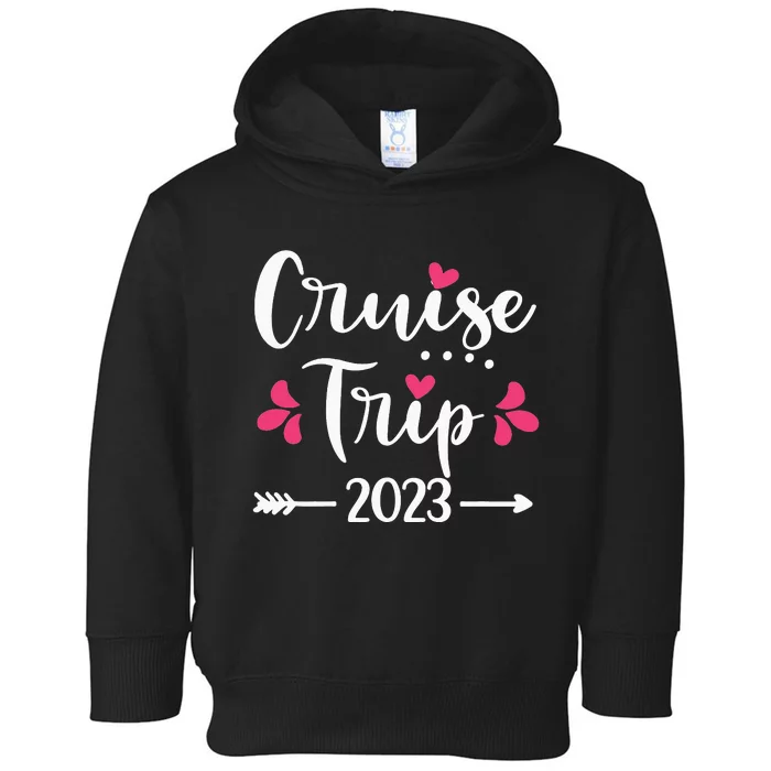 Vacation Cruise Squad Family Matching Cruise Trip Toddler Hoodie