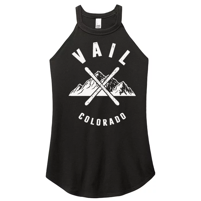 Vail Colorado Snowboarding Winter Ski Park Mountain Women’s Perfect Tri Rocker Tank