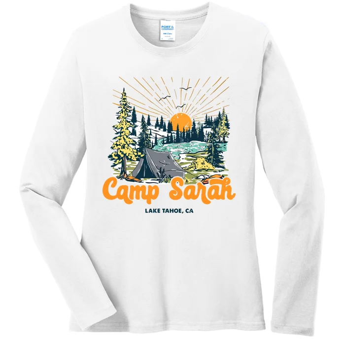 Vintage Camp Sarah Lake Tahoe Ladies Long Sleeve Shirt