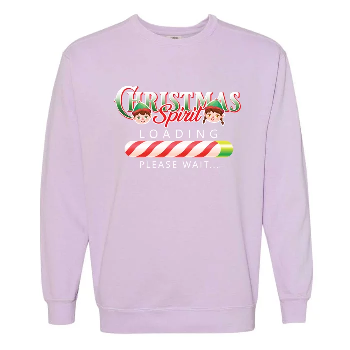 Vintage Christmas Spirit Loading Gift Garment-Dyed Sweatshirt