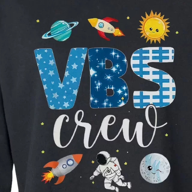 VBS Crew Stellar Vacation Bible Back To School Cropped Pullover Crew