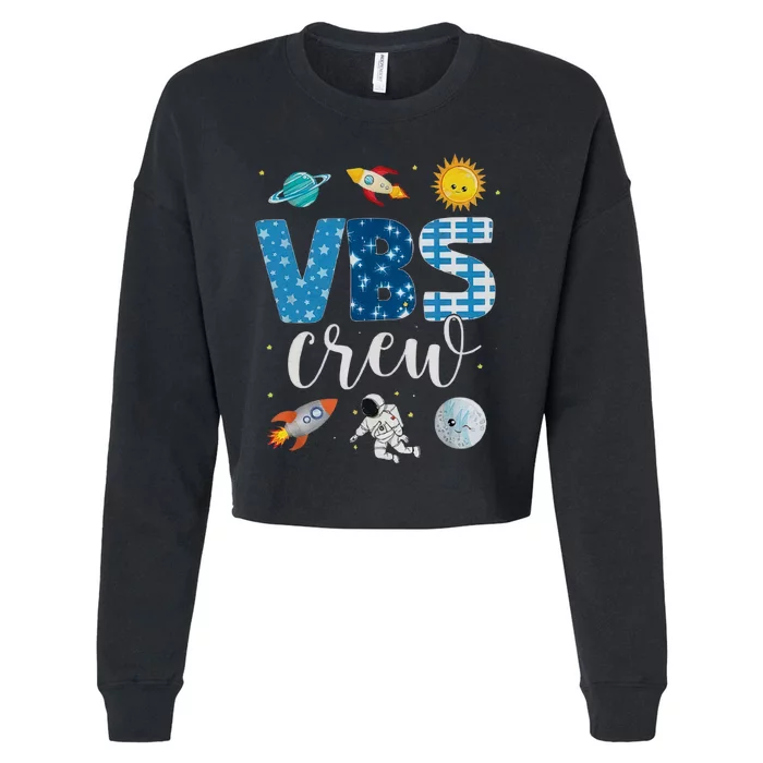 VBS Crew Stellar Vacation Bible Back To School Cropped Pullover Crew