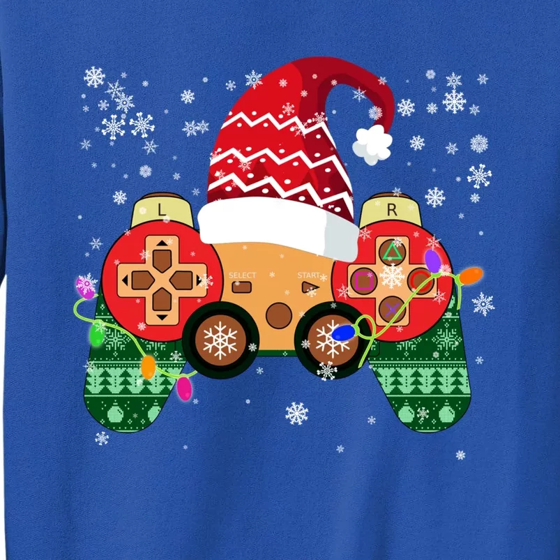 Videogame Controller Santa Hat Christmas Gaming Xmas Gamer Meaningful Gift Sweatshirt