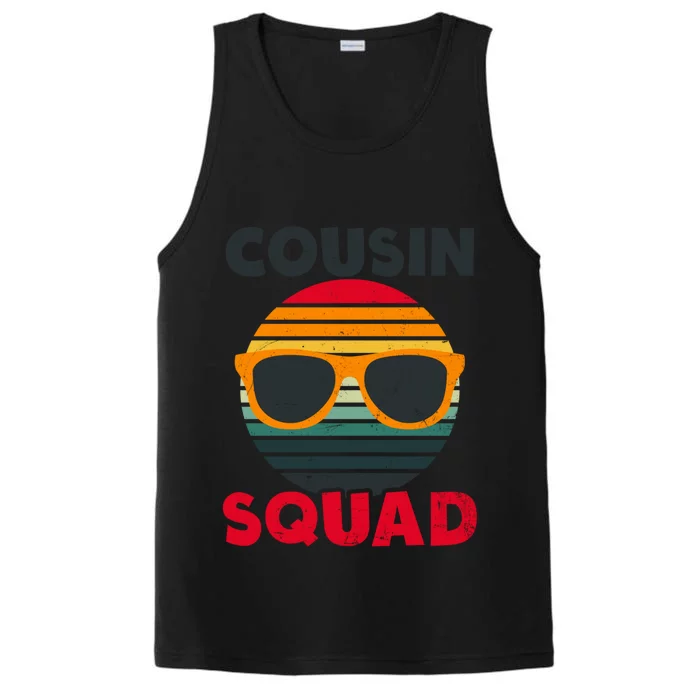 Vintage Cousin Squad Design Cousin Crew Meaningful Gift Performance Tank