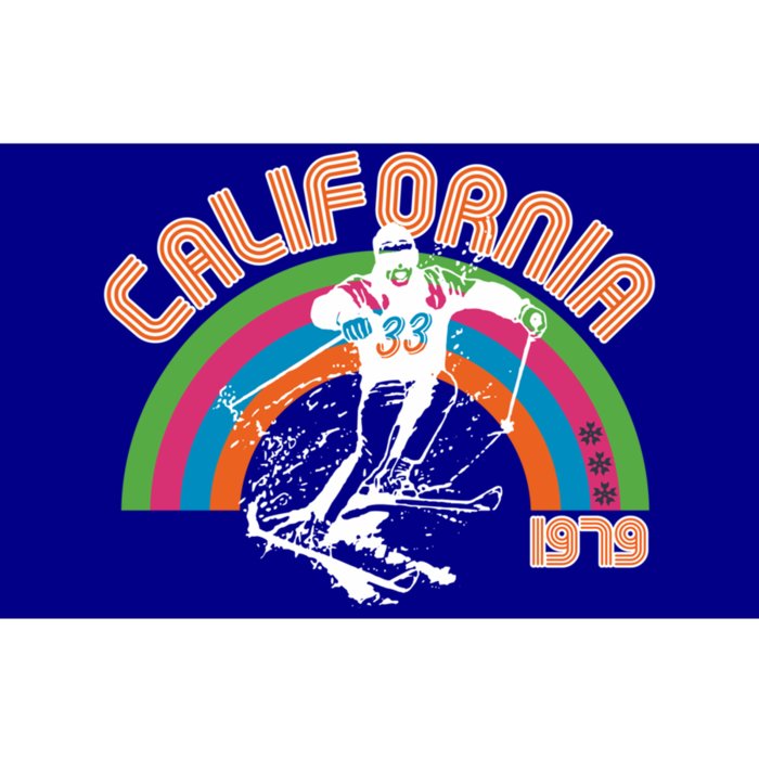 Vintage California Skiing Ski Funny Gift Bumper Sticker