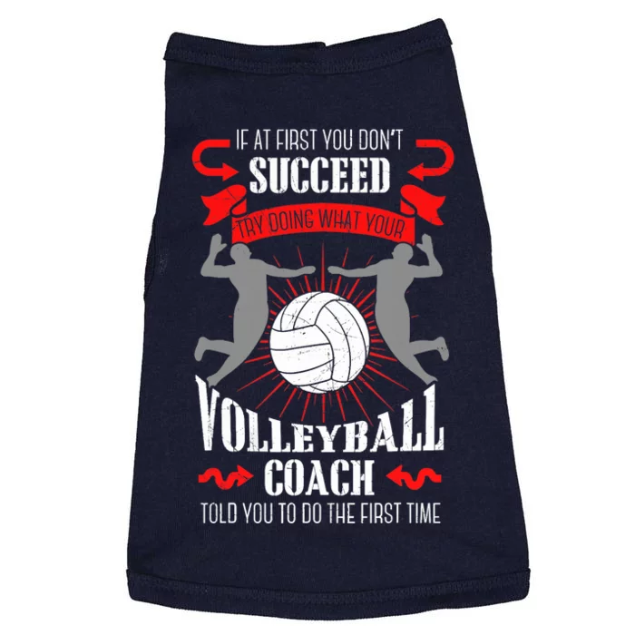 Volleyball Coach Team Player Sports Game Athlete Gift Doggie Tank