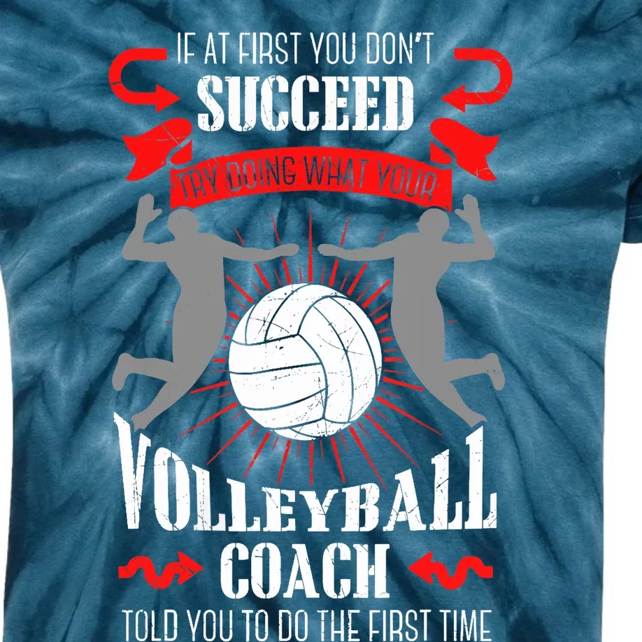 Volleyball Coach Team Player Sports Game Athlete Gift Kids Tie-Dye T-Shirt