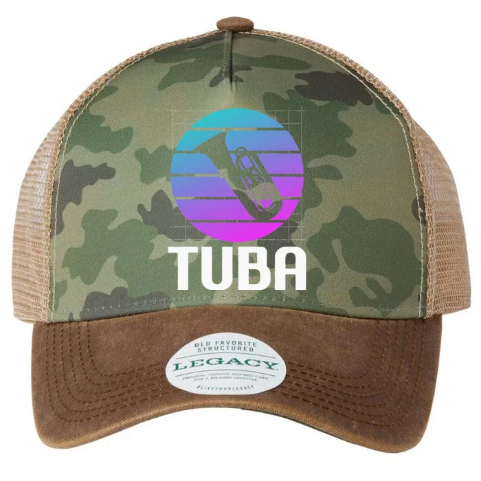 Vintage Classic Tuba Player Instrument Legacy Tie Dye Trucker Hat