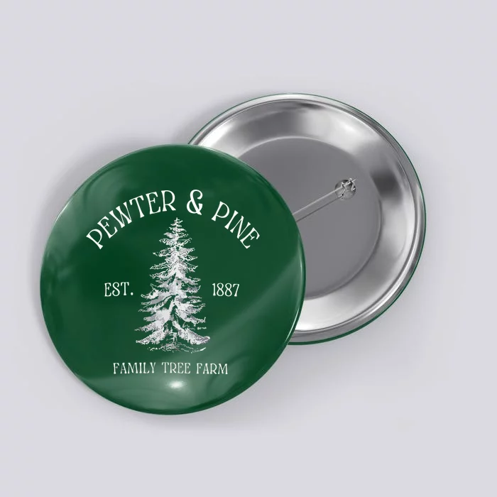 Vintage Christmas Tree Farms Button