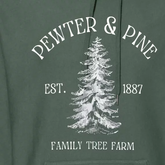 Vintage Christmas Tree Farms Premium Hoodie