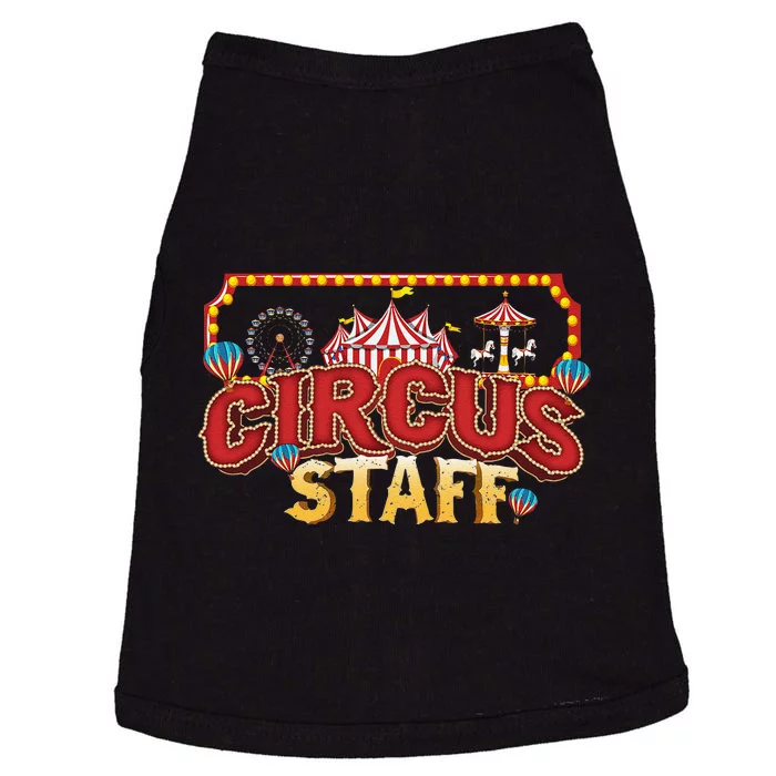 Vintage Circus Themed Birthday Party Event Circus Staff Doggie Tank