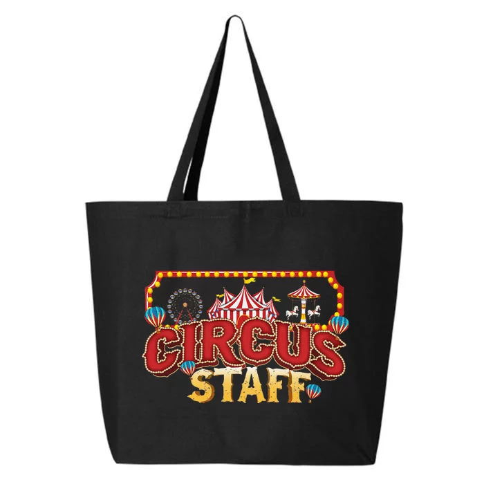 Vintage Circus Themed Birthday Party Event Circus Staff 25L Jumbo Tote