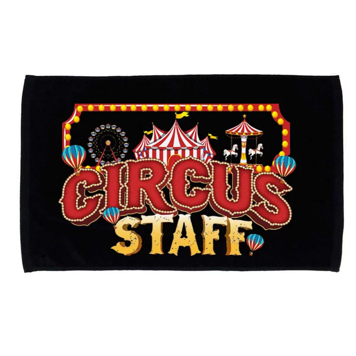 Vintage Circus Themed Birthday Party Event Circus Staff Microfiber Hand Towel