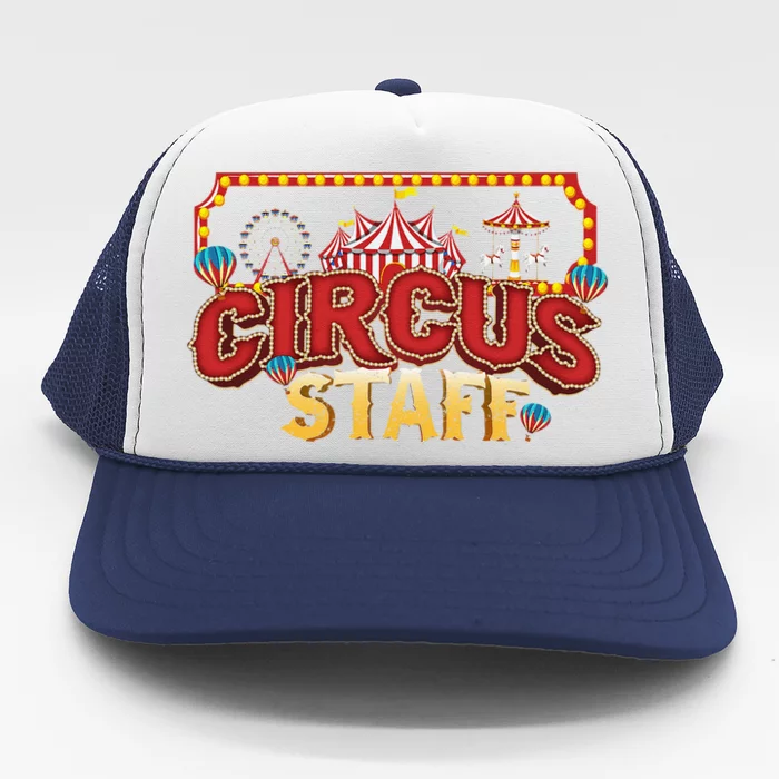 Vintage Circus Themed Birthday Party Event Circus Staff Trucker Hat