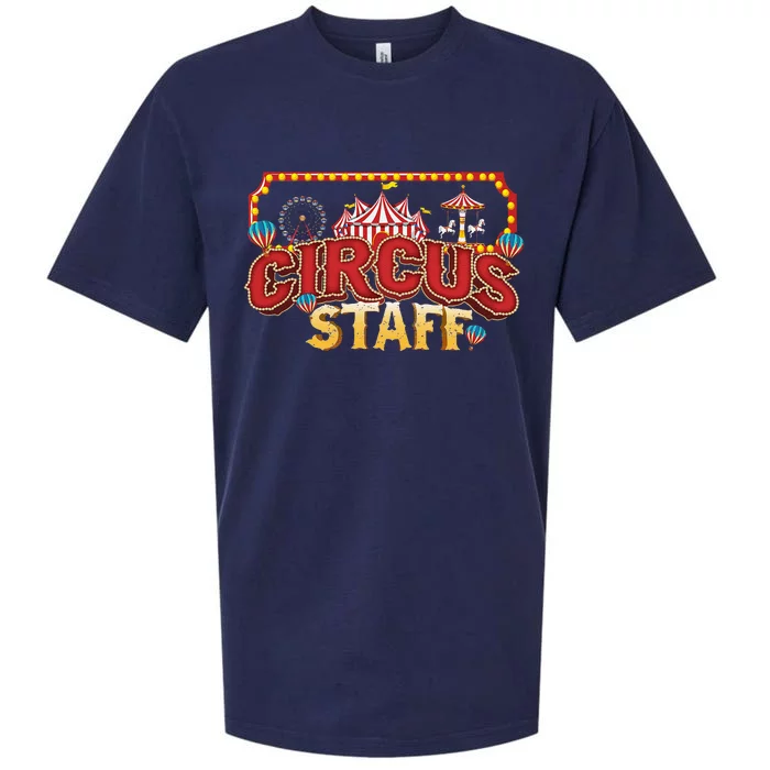 Vintage Circus Themed Birthday Party Event Circus Staff Sueded Cloud Jersey T-Shirt