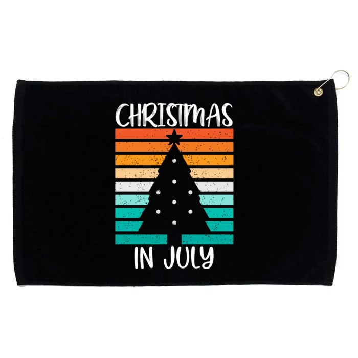 Vintage Christmas Tree Christmas In July Grommeted Golf Towel