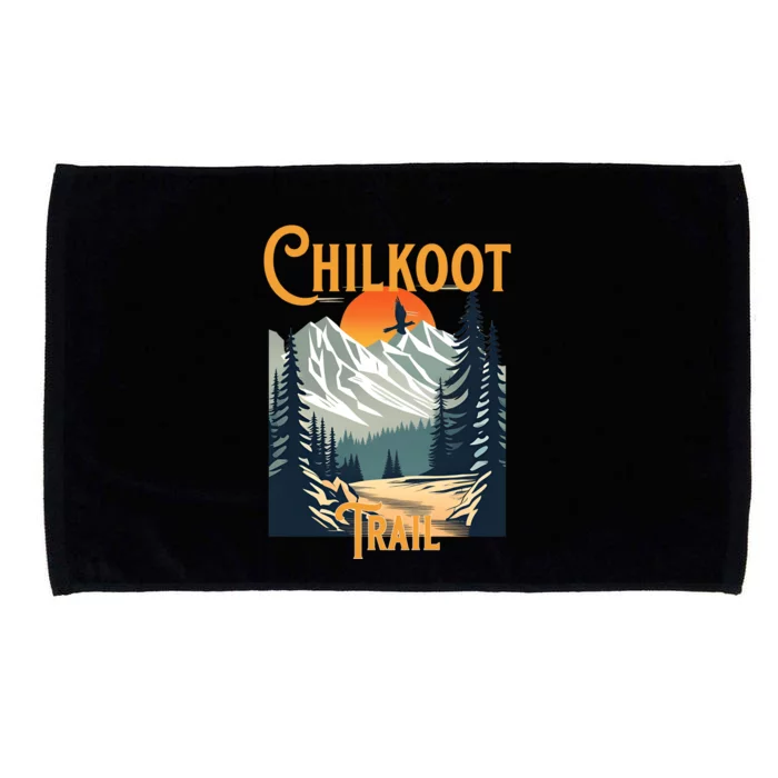 Vintage Chilkoot Trail Souvenir Hiking Microfiber Hand Towel