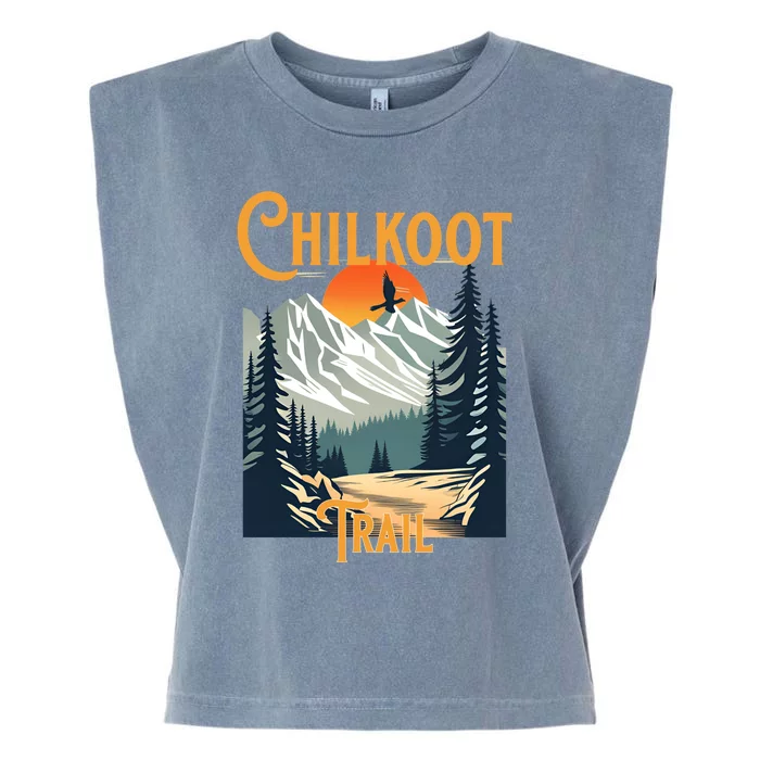 Vintage Chilkoot Trail Souvenir Hiking Garment-Dyed Women's Muscle Tee