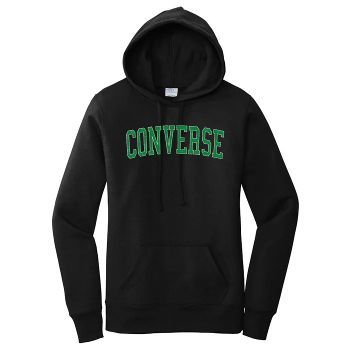 Vintage C.O.N.V.E.R.S.E Tx Distressed Green Women's Pullover Hoodie