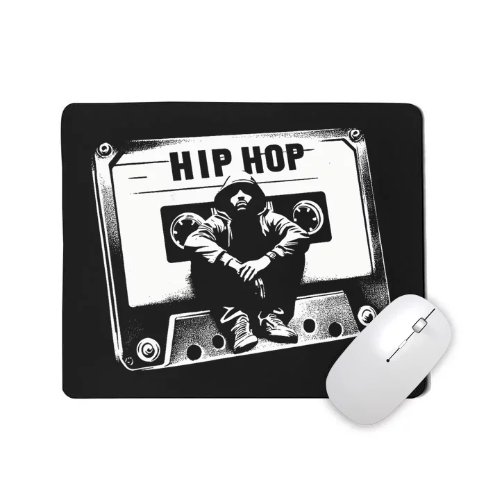 Vintage Cassette Tape Hip Hop Music 80s 90s Retro Graphic Mousepad