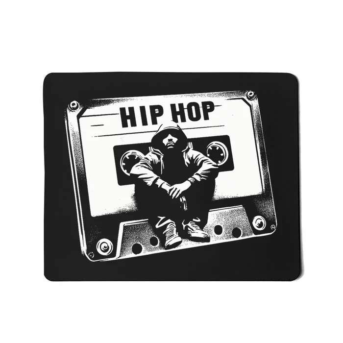 Vintage Cassette Tape Hip Hop Music 80s 90s Retro Graphic Mousepad