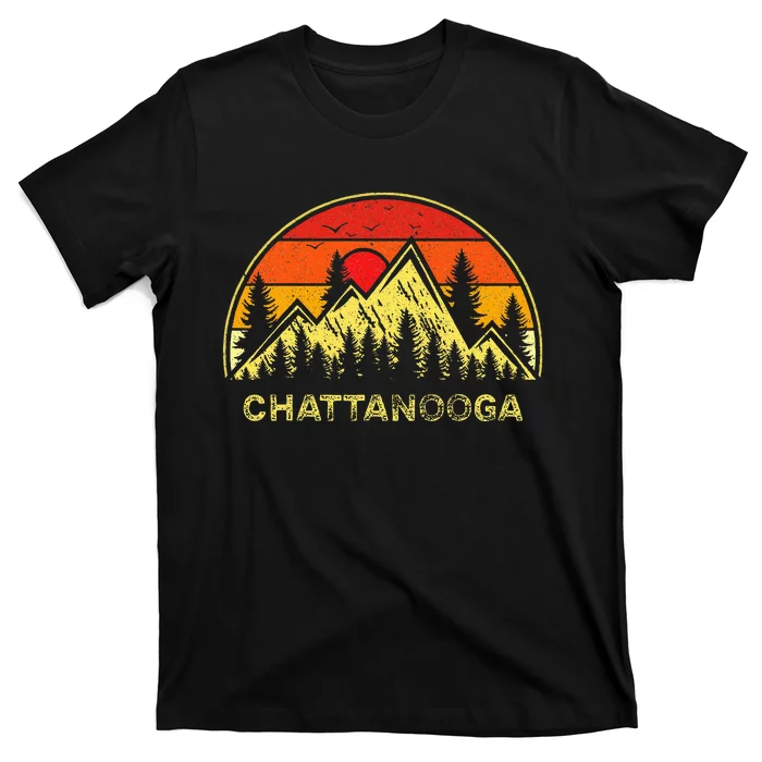 Vintage Chattanooga Tennessee Tn Hiking Mountains Souvenirs T-Shirt