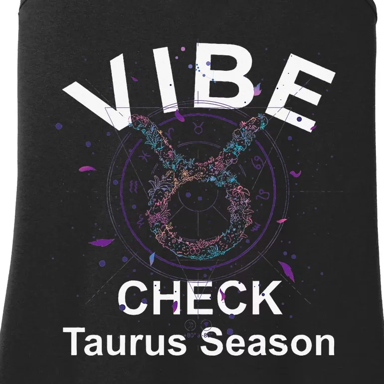 Vibe Check Taurus Zodiac Sign Reliable Loyal and Sensual Ladies Essential Tank