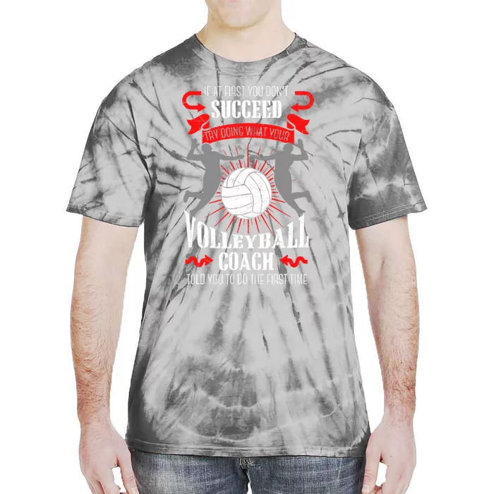 Volleyball Coach Team Player Sports Game Athlete Gift Tie-Dye T-Shirt