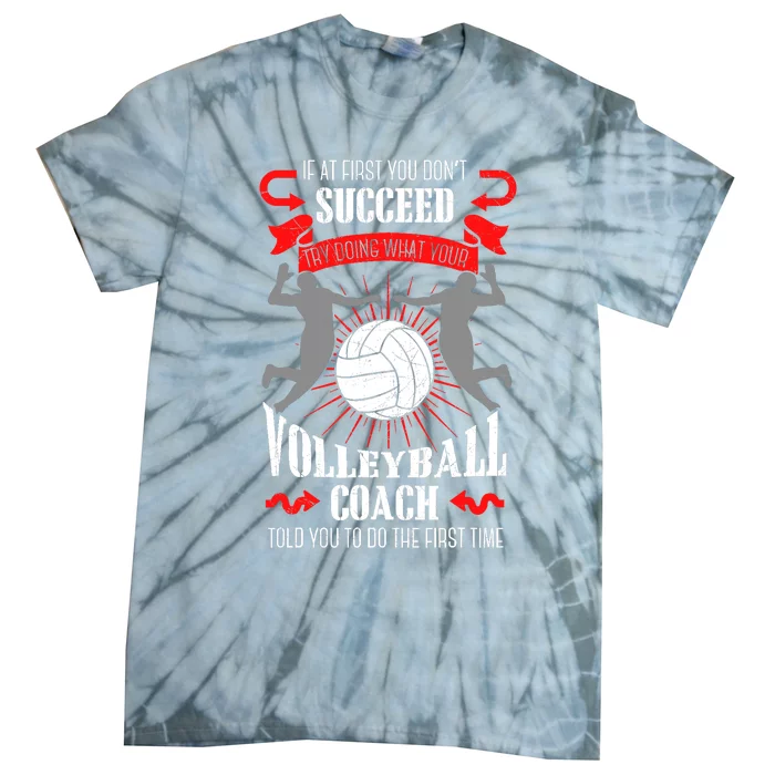 Volleyball Coach Team Player Sports Game Athlete Gift Tie-Dye T-Shirt