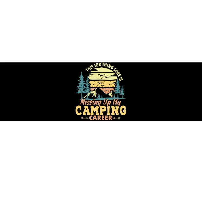 Vintage Camping T Bumper Sticker