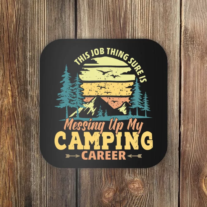 Vintage Camping T Coaster