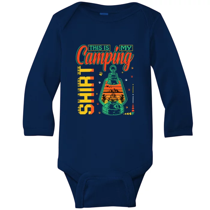 Vintage Camp This Is My Camping Gift Baby Long Sleeve Bodysuit