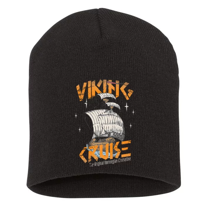 Viking Cruise Viking Ship Cruise Norwegian Line Short Acrylic Beanie