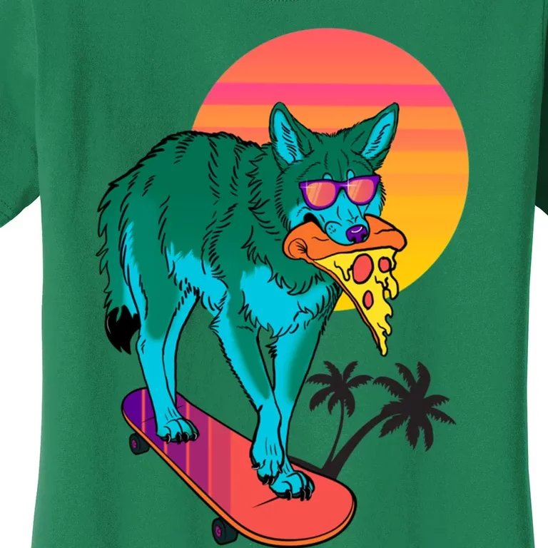 Vaporwave Coyote Women's T-Shirt