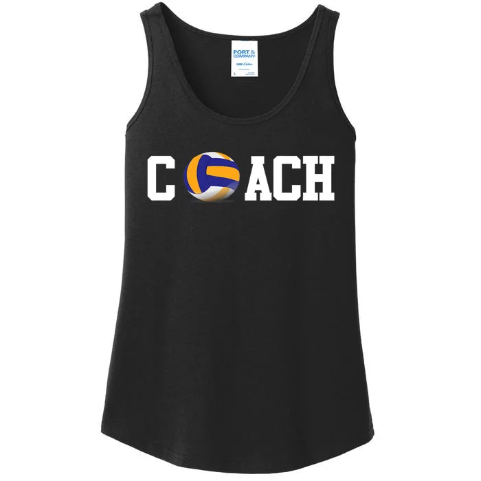 Volleyball Coach Volleyball Ball Sport Gift Ladies Essential Tank