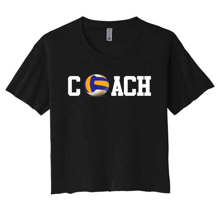 Volleyball Coach Volleyball Ball Sport Gift Women's Crop Top Tee