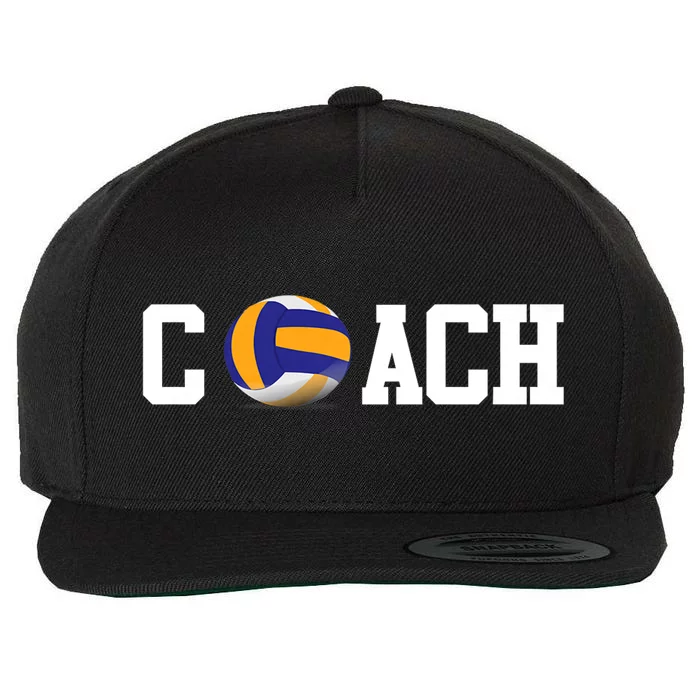 Volleyball Coach Volleyball Ball Sport Gift Wool Snapback Cap