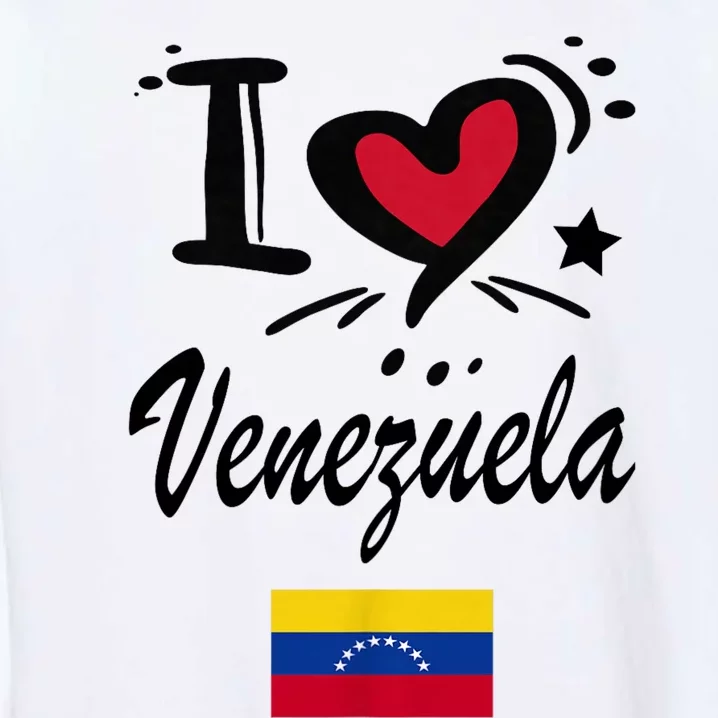 Venezuelan Camiseta Venezuela Flag Bandera Gifts Garment-Dyed Sweatshirt