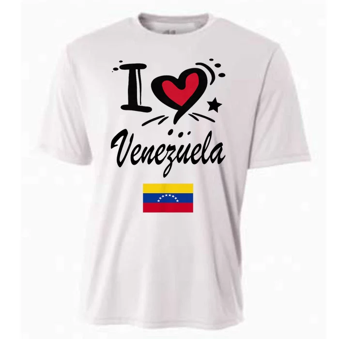 Venezuelan Camiseta Venezuela Flag Bandera Gifts Cooling Performance Crew T-Shirt