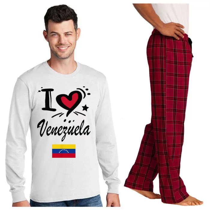 Venezuelan Camiseta Venezuela Flag Bandera Gifts Long Sleeve Pajama Set