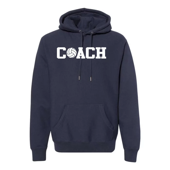 Volleyball Coach Premium Hoodie