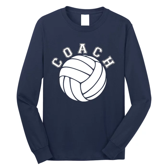 Volleyball Coach Vintage Volleyball Gift Women Men Game Day Long Sleeve Shirt