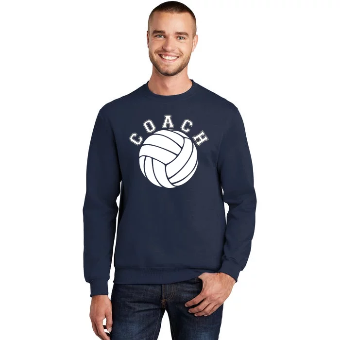 Volleyball Coach Vintage Volleyball Gift Women Men Game Day Tall Sweatshirt