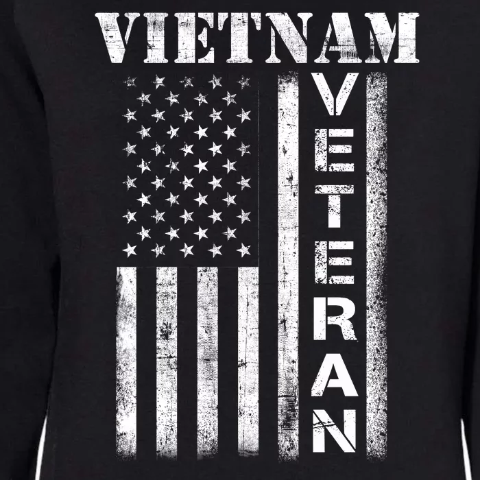 Vietnam Combat Veteran Flag Patriotic Veterans Day Gift Womens California Wash Sweatshirt