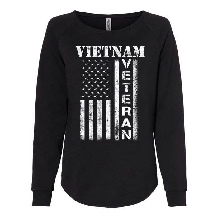 Vietnam Combat Veteran Flag Patriotic Veterans Day Gift Womens California Wash Sweatshirt