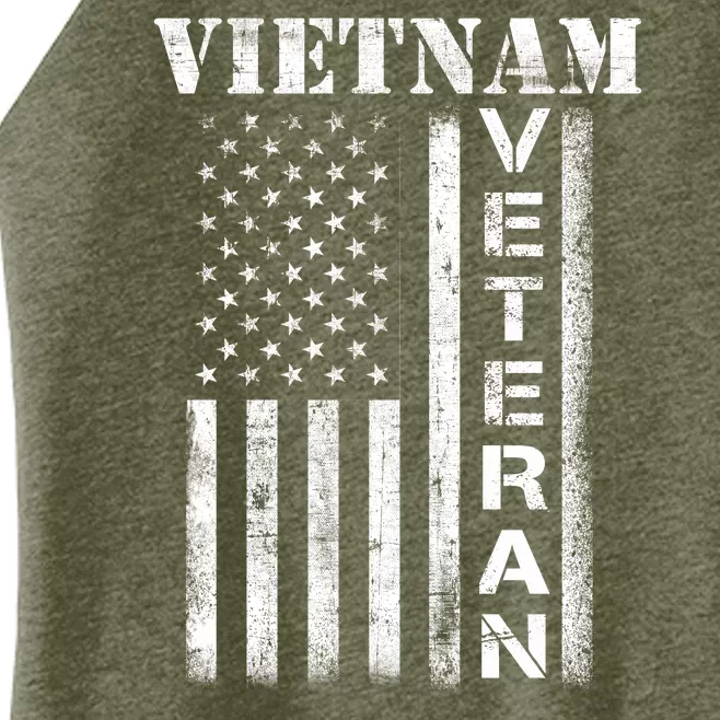 Vietnam Combat Veteran Flag Patriotic Veterans Day Gift Women’s Perfect Tri Rocker Tank