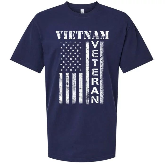 Vietnam Combat Veteran Flag Patriotic Veterans Day Gift Sueded Cloud Jersey T-Shirt