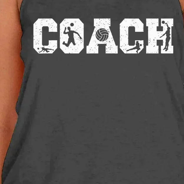 Volleyball Coach Women's Knotted Racerback Tank